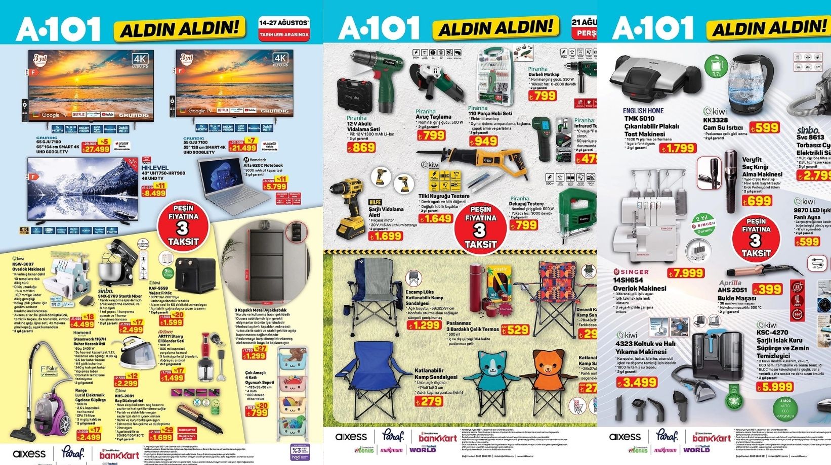 A101'e valiz seti, süpürge ve tost makinesi geliyor: A101 21 Ağustos indirim kataloğunu duyurdu!
