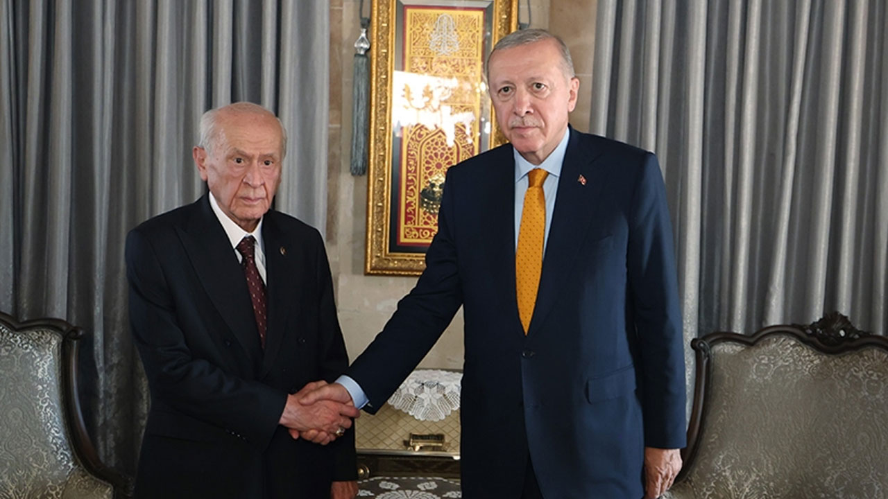 Cumhurbaşkanı Erdoğan MHP lideri Bahçeli ile görüştü