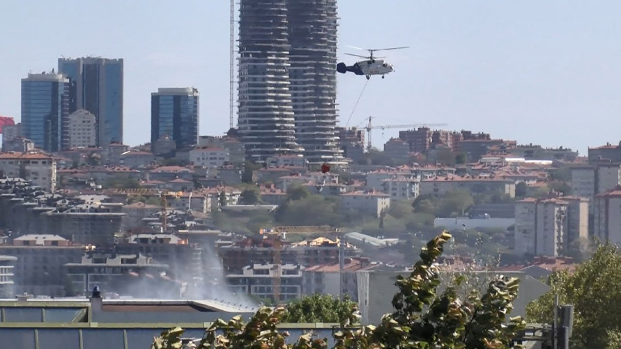 Üniversite kampüsünde yangın: Alevlere havadan ve karadan müdahale edildi!