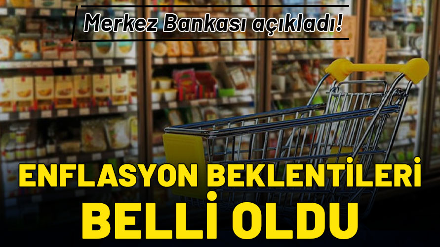 Merkez Bankası açıkladı: Enflasyon beklentileri belli oldu!