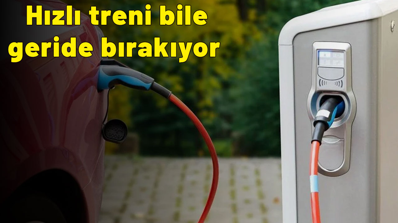 O marka dünyanın en hızlı elektrikli otomobili oldu! Hızlı treni bile geride bırakıyor