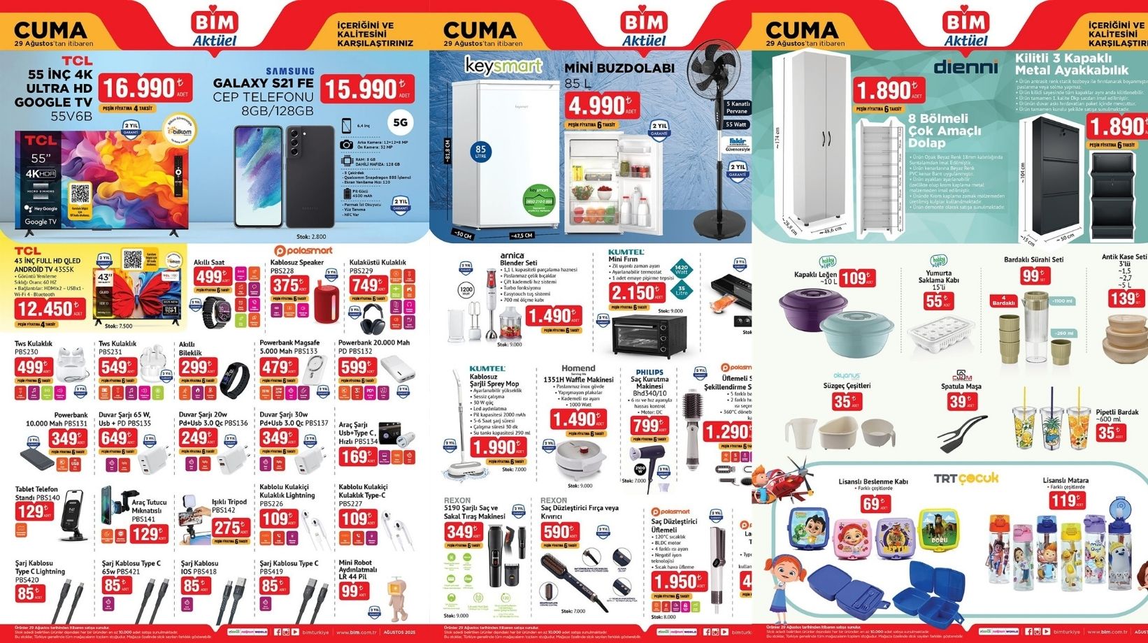 BİM'e valiz çeşitleri ve mini buzdolabı geliyor: BİM 29 Ağustos indirim kataloğunu duyurdu!