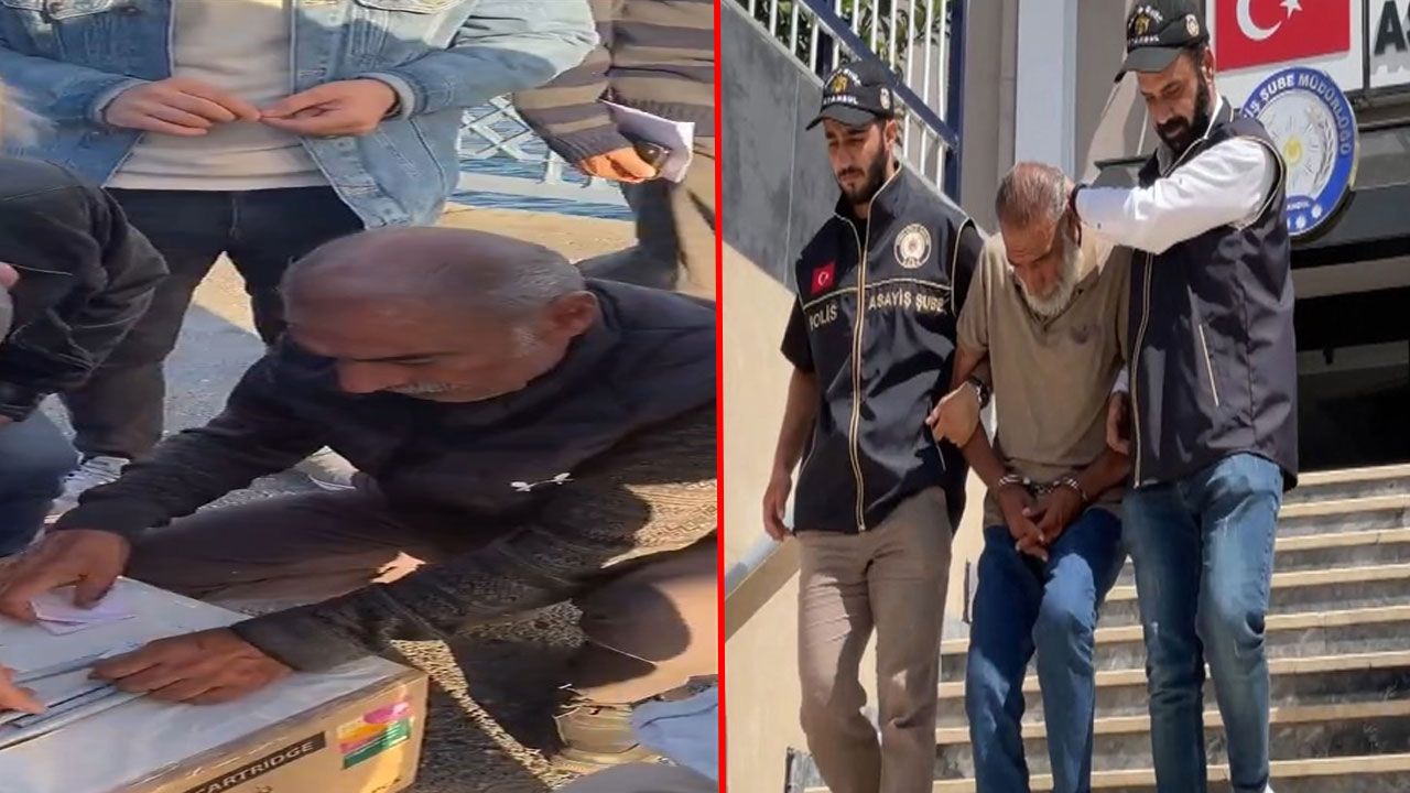 Galata Köprüsü'nde kumar oynatan şüpheli yakalandı!