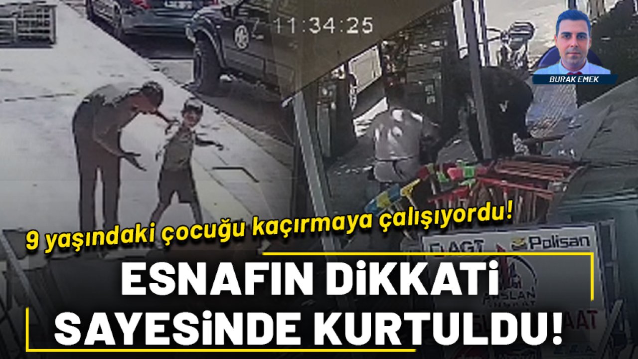 Diyarbakır’da esnaf, 9 yaşındaki çocuğu kaçırılmaktan kurtardı!