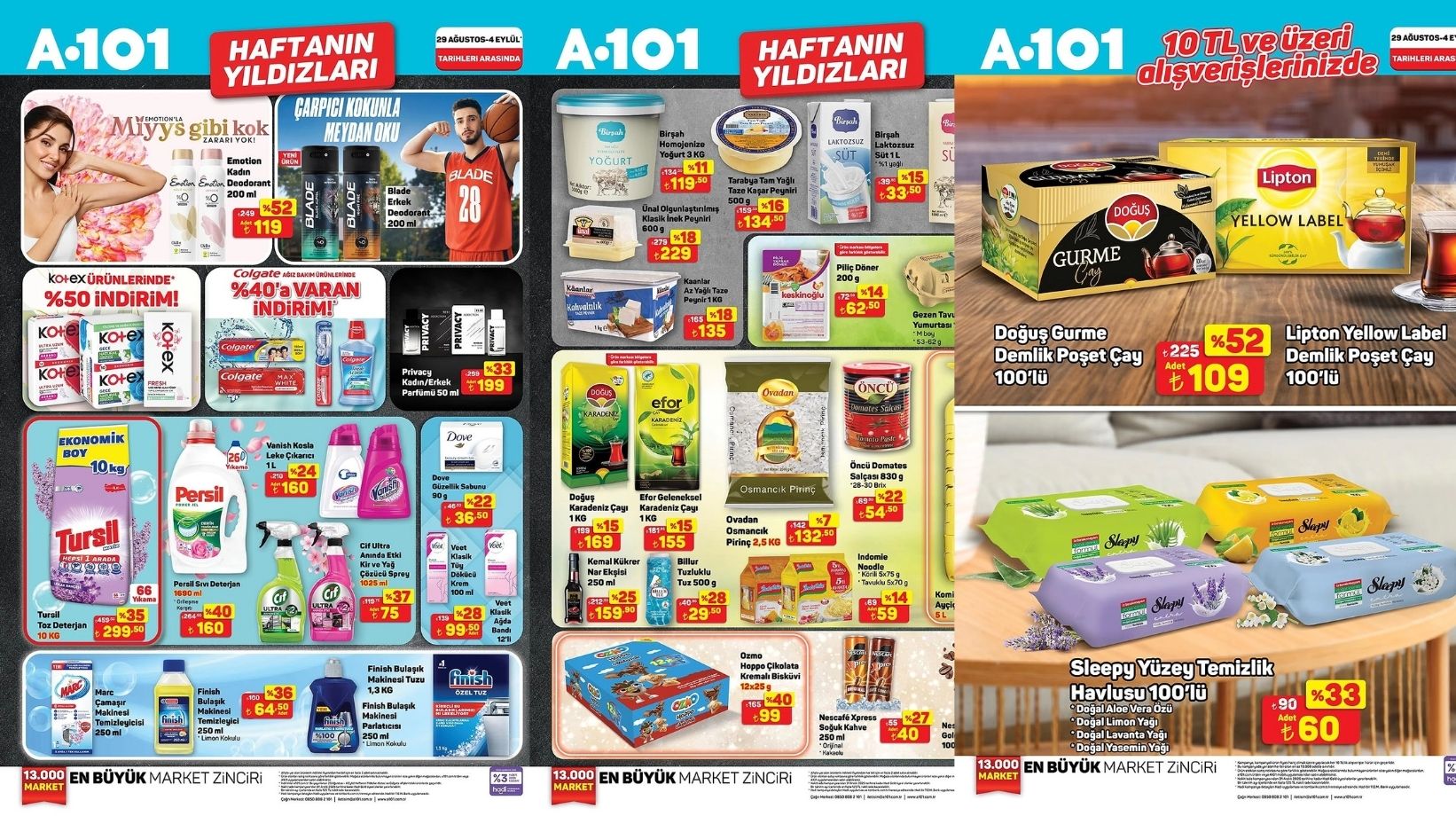 A101'de ayçiçek yağı, çay ve yumurta dev indirimde: İndirimler 4 Eylül'e kadar devam edecek!