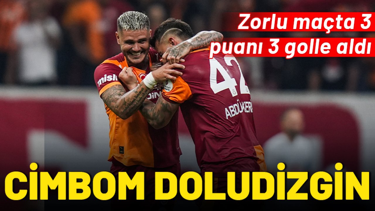 Galatasaray evinde 3 puanı 3 golle aldı!