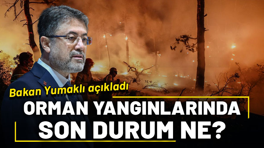 Tarım ve Orman Bakanı Yumaklı açıkladı: Orman yangınlarda son durum ne?