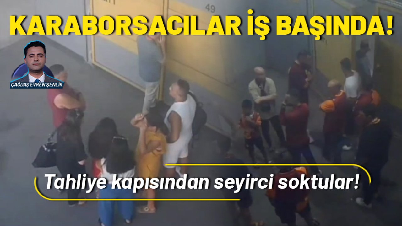 Karaborsacılar iş başında: Tahliye kapısından seyircileri soktular!