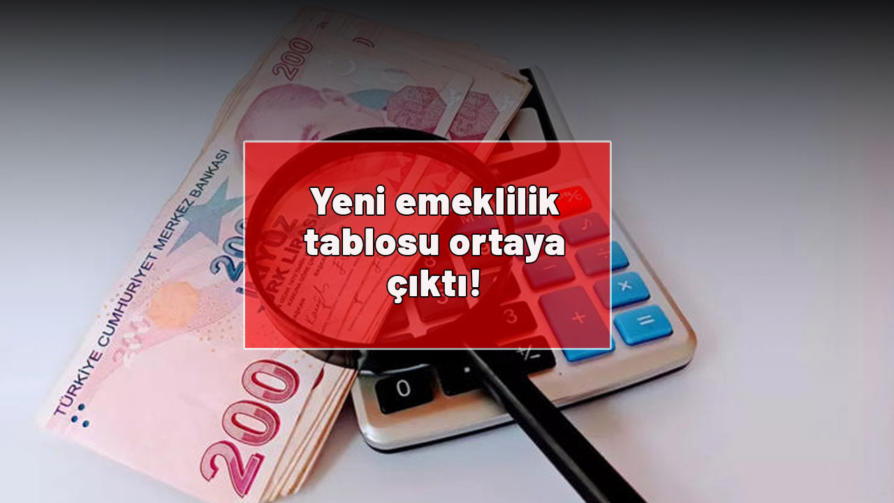 EMEKLİ OLMAK İSTEYENLER DİKKAT: Yeni emeklilik tablosu ortaya çıktı!