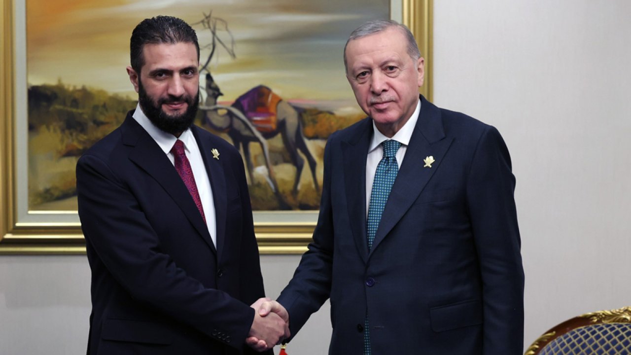 Cumhurbaşkanı Erdoğan, Ahmed Şara ile görüştü: Suriye'nin güvenliği masaya yatırıldı!