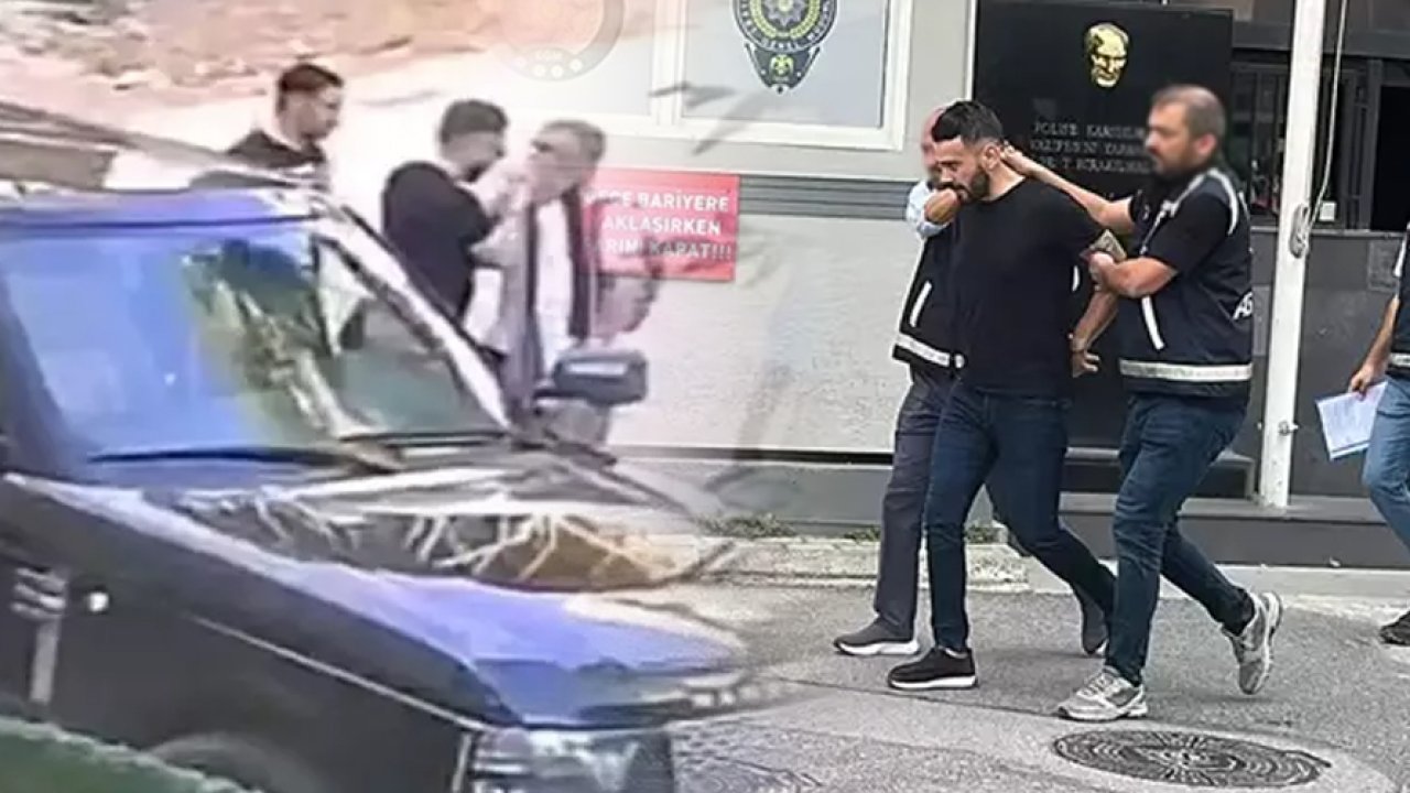 Trafikte, çocuklarının yanında babaya şiddet uygulayan şüpheli tutuklandı!