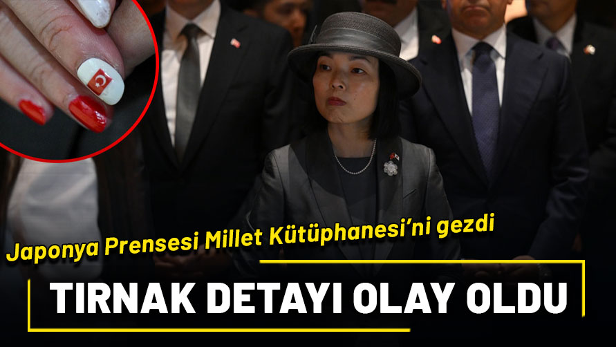 Japonya Prensesi Mikasa Millet Kütüphanesi'ni gezdi: Tırnağındaki detay ilgi çekti