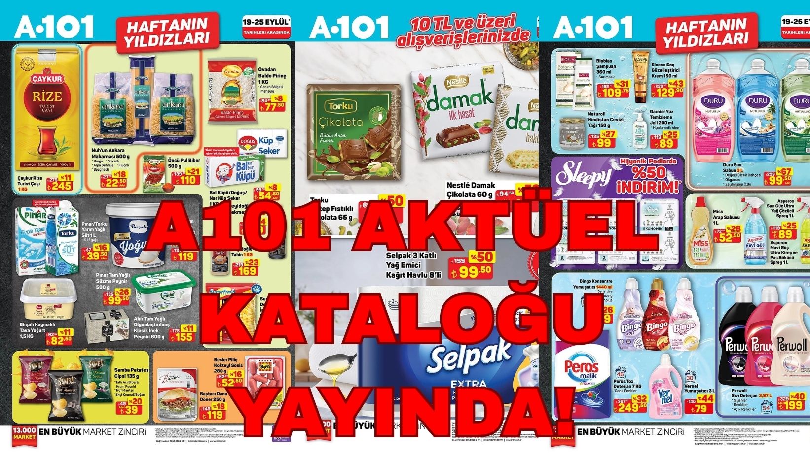 A101'e 8'li kağıt havlu, yumuşatıcı ve Rize çayı büyük indirimlerle geliyor: A101 19-25 Eylül aktüel kataloğunu duyurdu!