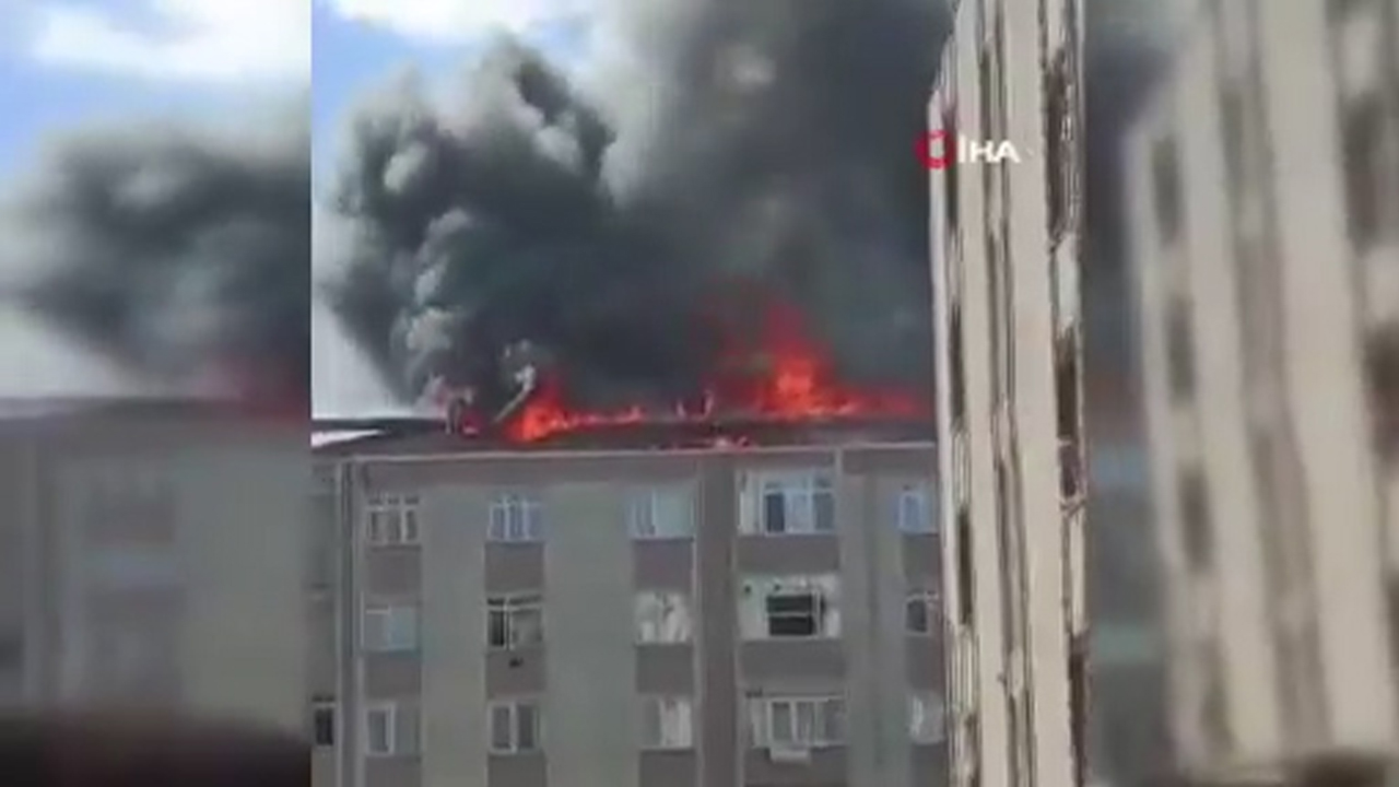 Bağcılar'da korkutan yangın!