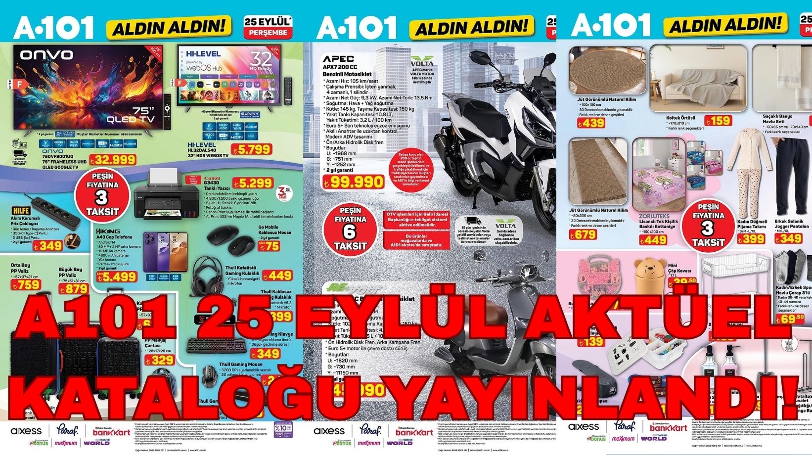 A101'e espresso makinesi ve benzinli motosiklet geliyor: A101 25 Eylül aktüel kataloğu yayımlandı!
