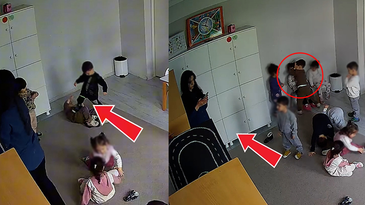 Diyarbakır'da bir kreşte skandal görüntüler! Hem akran zorbalığı hem öğretmen istismarı...