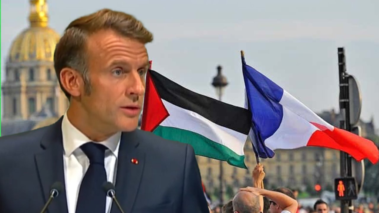 Fransa, Filistin'i resmen tanıdı: Macron'dan 'iki devletli çözüm' çağrısı!