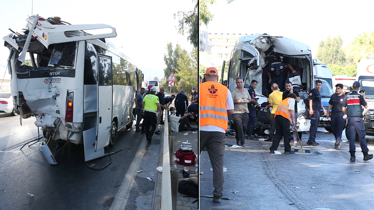 Alanya'da midibüs kazası: Çok sayıda yaralı var