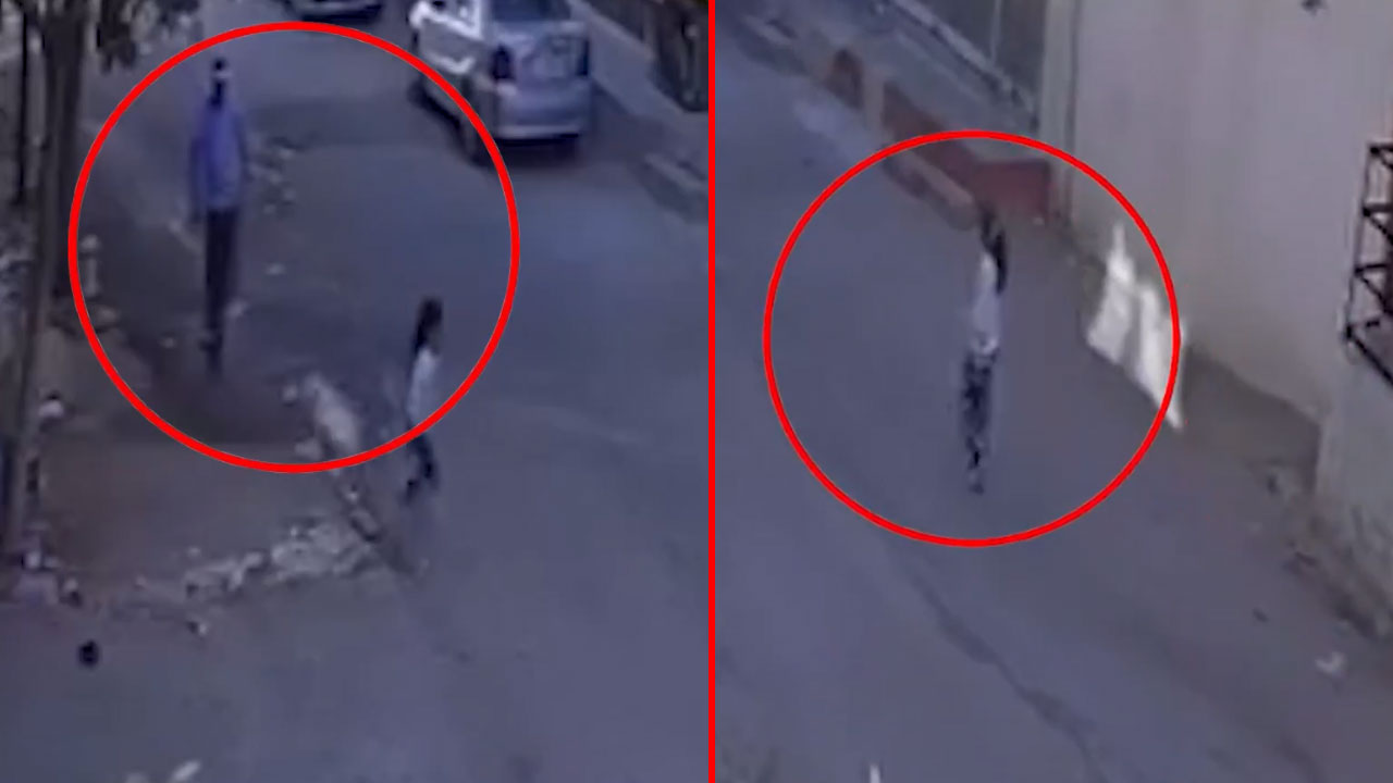 Kız çocuğunu güpegündüz kaçırmaya çalıştı: O anlar kameralara yansıdı!