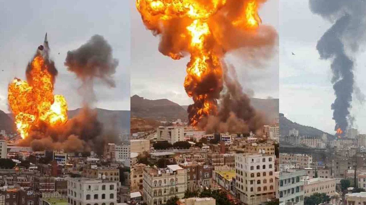 İsrail bir kez daha Yemen'i vurdu!