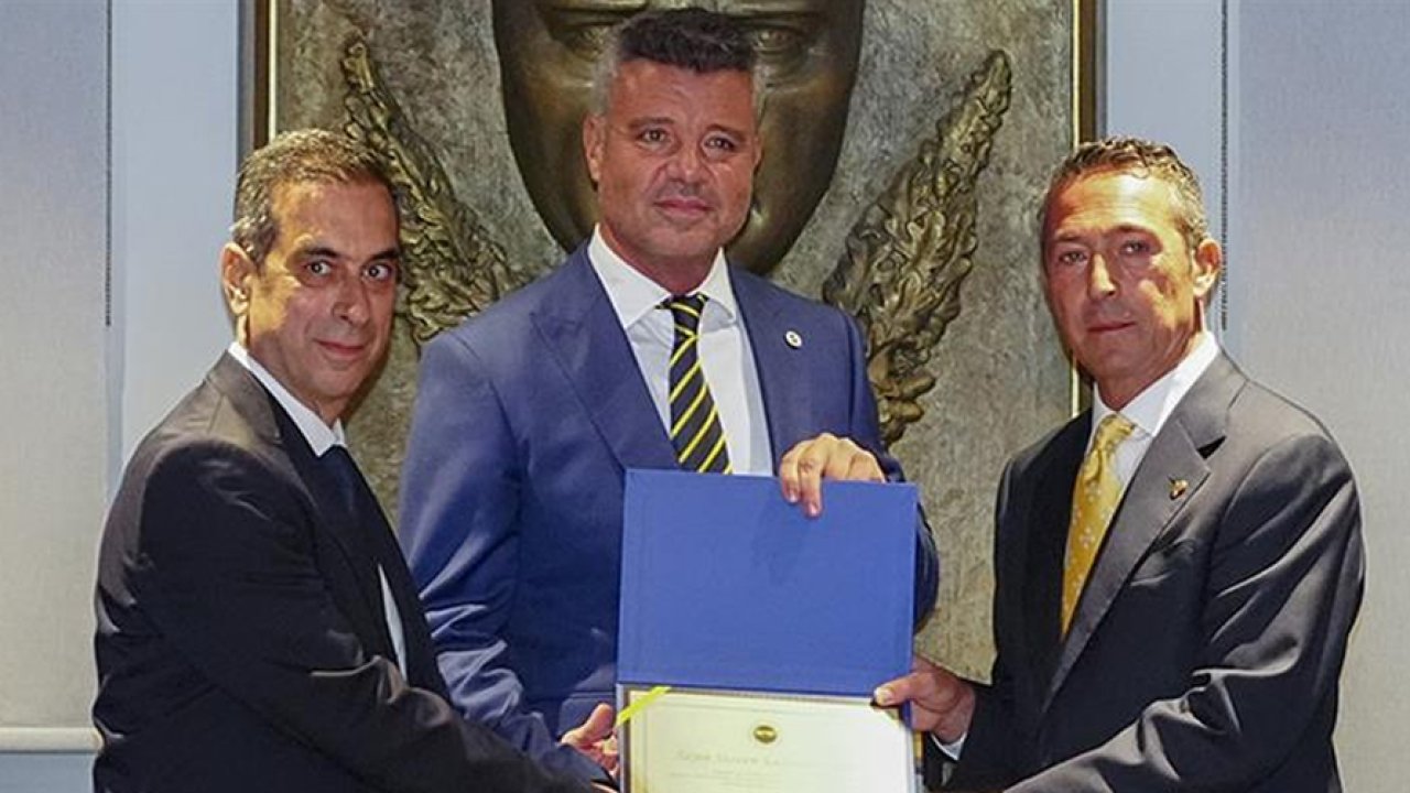 Sadettin Saran başkanlık mazbatasını aldı: Ali Koç'tan dikkat çeken mesaj!