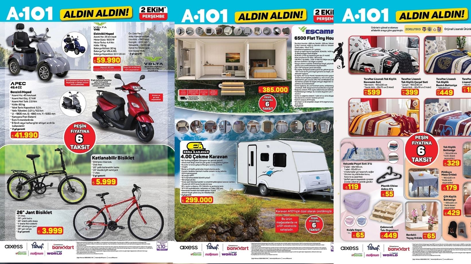 A101'e çekme karavan ve tiny house geliyor: A101 2 Ekim 2025 aktüel kataloğunu duyurdu!