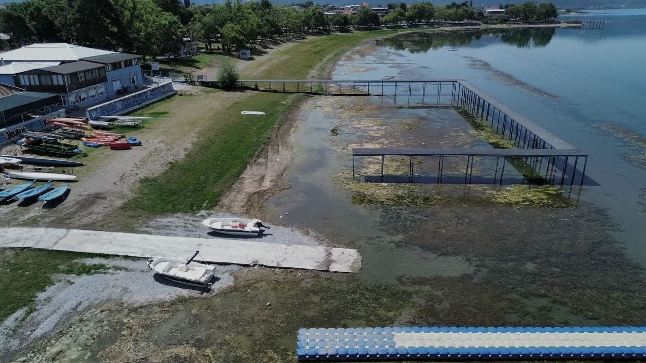 Su seviyesi hızla düştü: İznik Gölü'nde kuraklık alarmı!