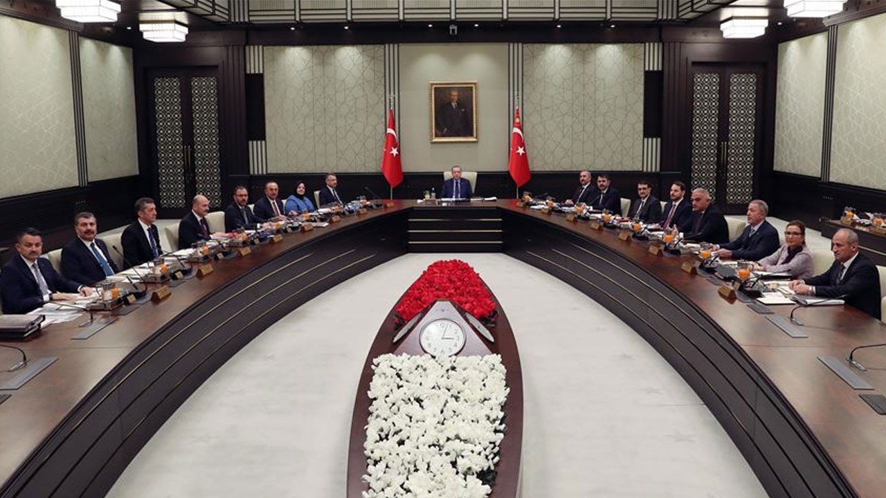 Kabine Cumhurbaşkanı Erdoğan başkanlığında toplandı