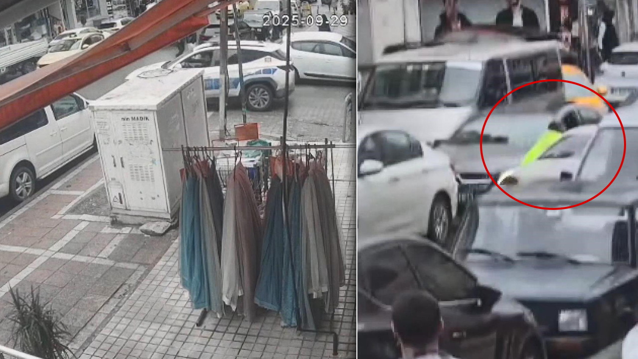 Esenyurt'ta dehşet anları: 'Dur' ihtarına uymayan sürücü, polisi metrelerce sürükleyip kaza yaptı