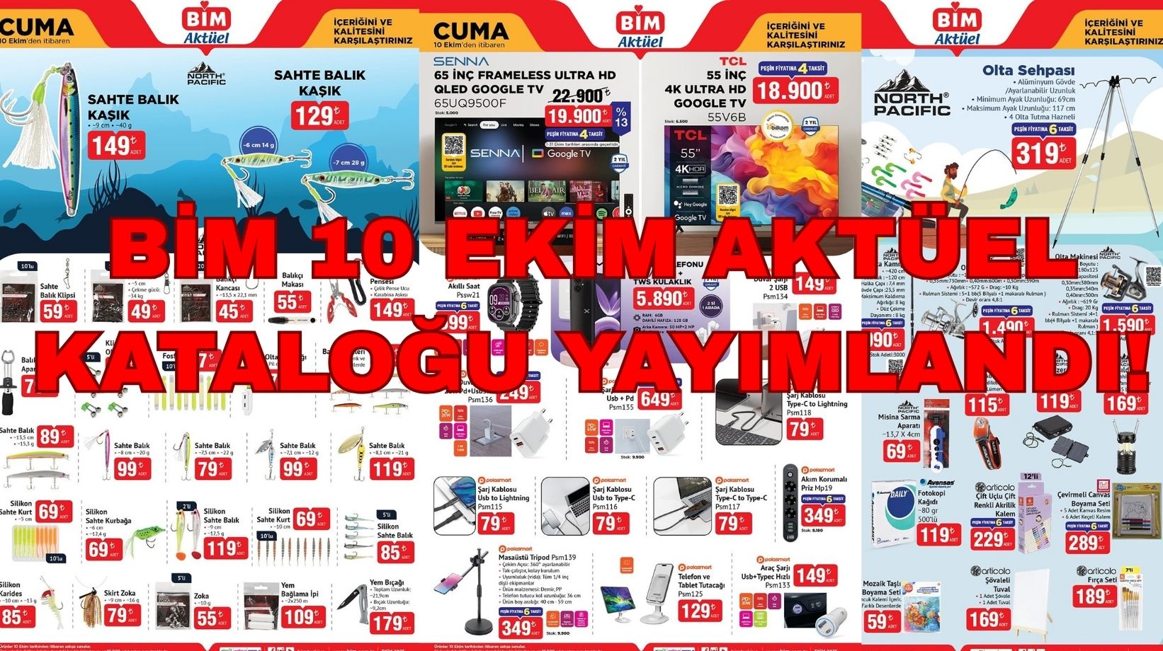 BİM'e olta takımı ve ankastre set geliyor: BİM 10 Ekim aktüel kataloğu yayımlandı!