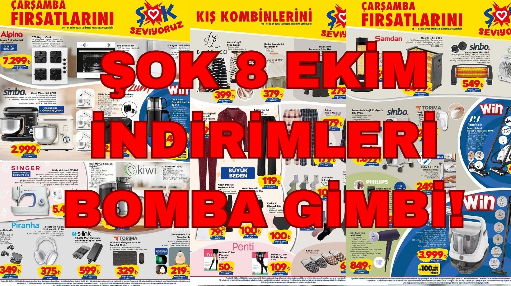 ŞOK'a koltuk ve halı yıkama makinesi geliyor: ŞOK 8 Ekim aktüel kataloğu yayımlandı!
