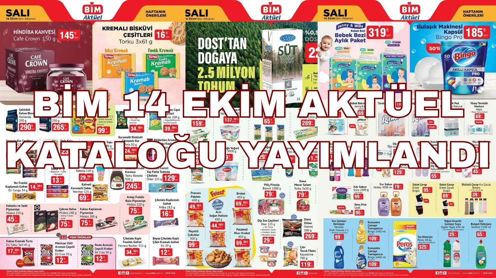 BİM'de temel gıda ve temizlik ürünlerinde büyük indirim var: BİM 14 Ekim aktüel kataloğunu sakın kaçırmayın!