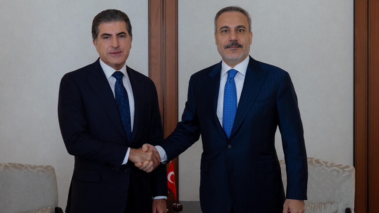 Bakan Fidan, Ankara’da IKBY Başkanı Barzani ile görüştü