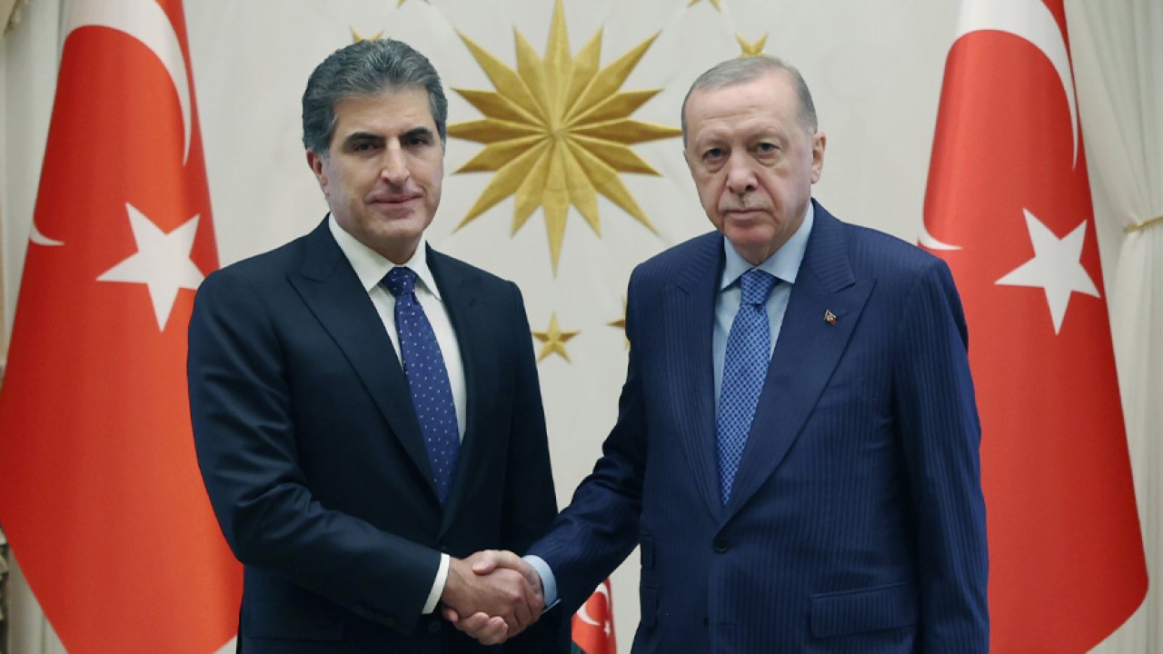 Cumhurbaşkanı Erdoğan, IKBY Başkanı Neçirvan Barzani'yi kabul etti!