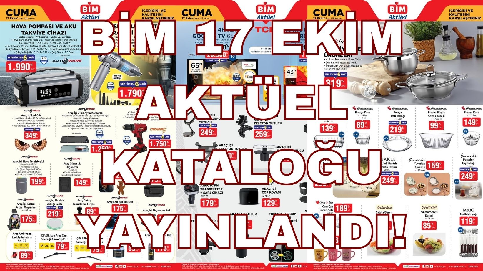 BİM'e araç içi süpürge ve akü takviye cihazı geliyor: BİM 17 Ekim aktüel kataloğu yayınlandı!