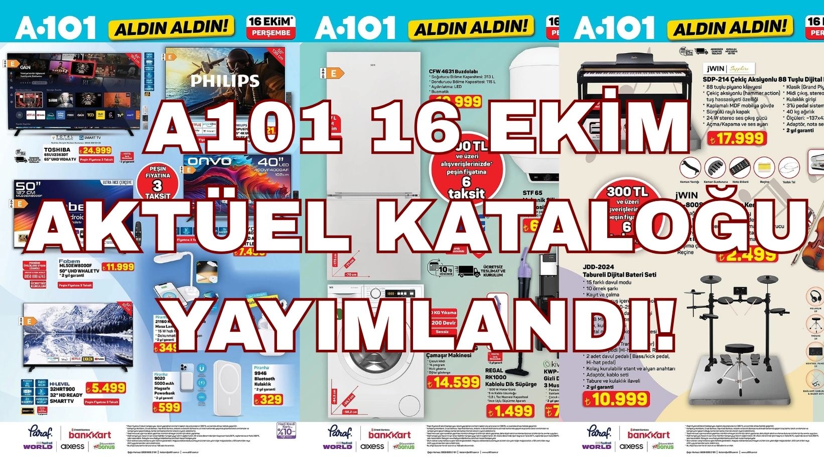 A101'e elektrikli moped ve televizyon geliyor: A101 16 Ekim aktüel kataloğu yayımlandı!