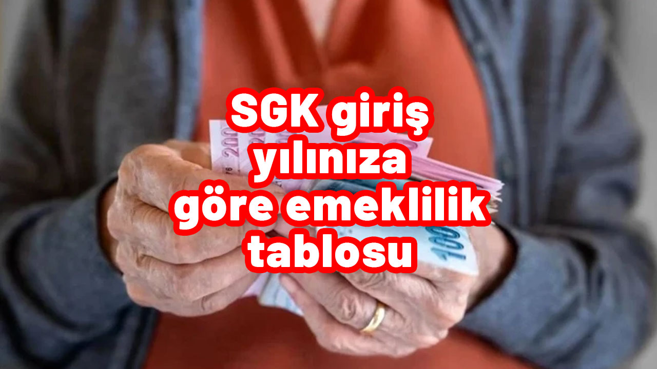 'Ne zaman emekli olurum?' sorusunun yanıtını belli oldu! İşte SGK giriş yılınıza göre emeklilik tablosu
