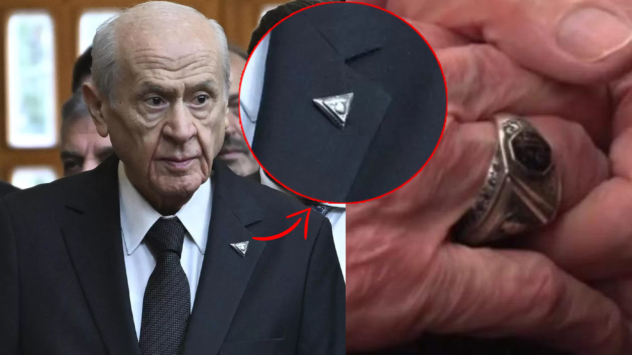 Bahçeli'nin rozet ve yüzüğü dikkat çekti: Safir taşlı Fettahoğulları mührü