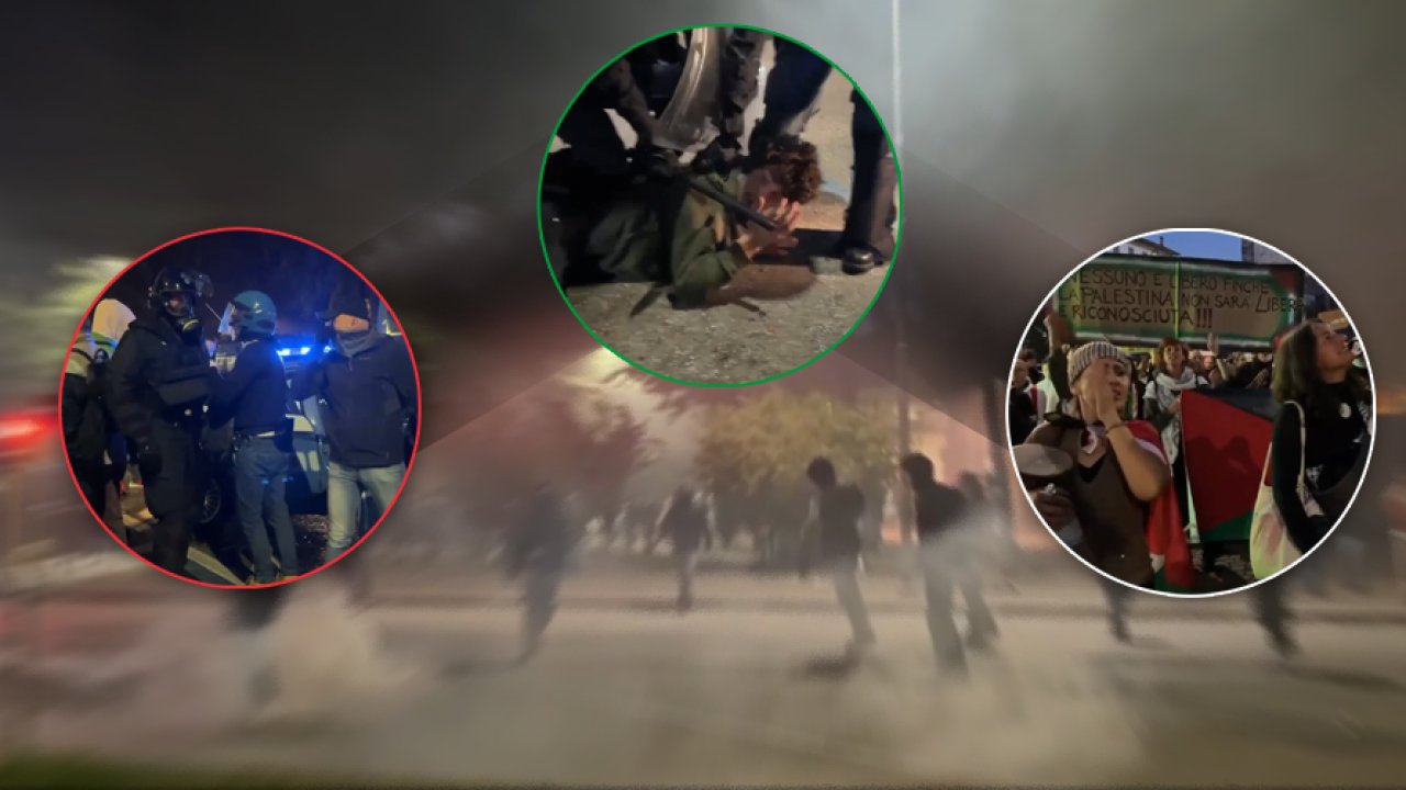 İtalya-İsrail maçı öncesi Gazze gerginliği çatışmaya döndü: Sokalar karıştı!