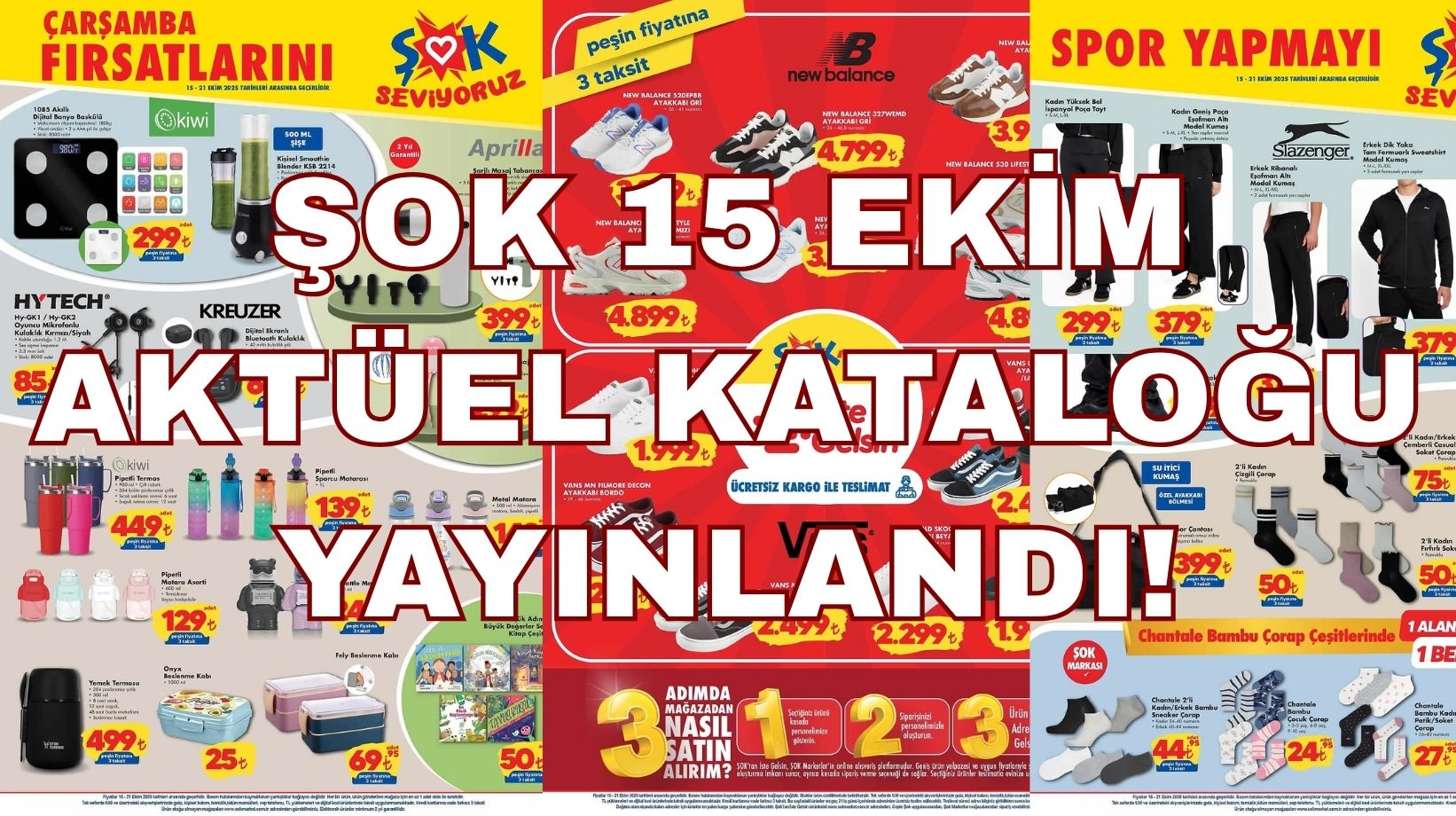 ŞOK'a New Balance ve Vans ayakkabılar geliyor: ŞOK 15 Ekim aktüel kataloğu yayınlandı!