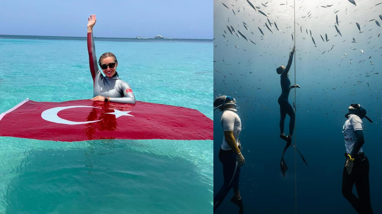 Milli dalgıç Şahika Ercümen’den Gazze’ye nefes ve umut dalışı: 107 metre dünya rekoru hedefi