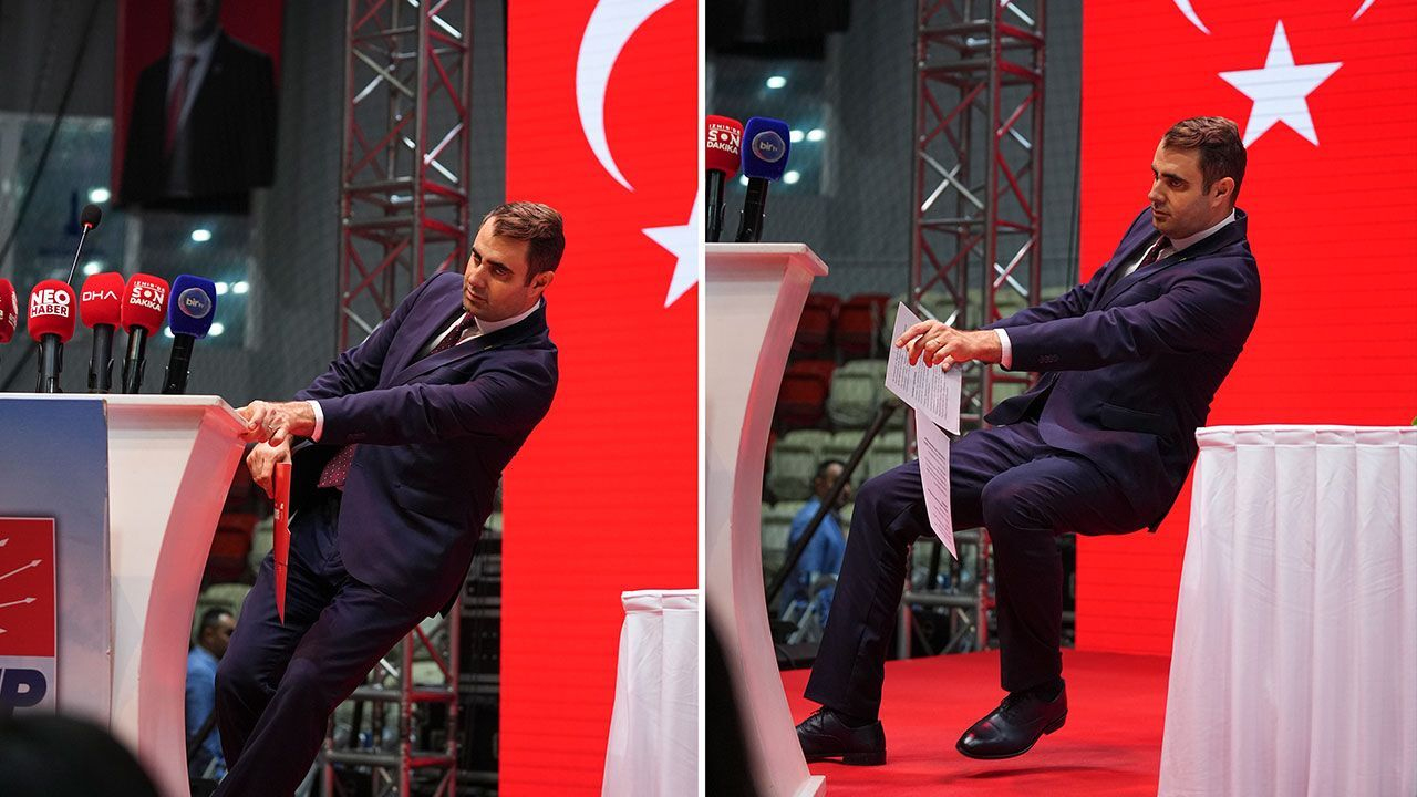 CHP İzmir Kongresi’nde korkutan anlar: İl başkanı adayı Çağatay Güç kürsüde yığıldı