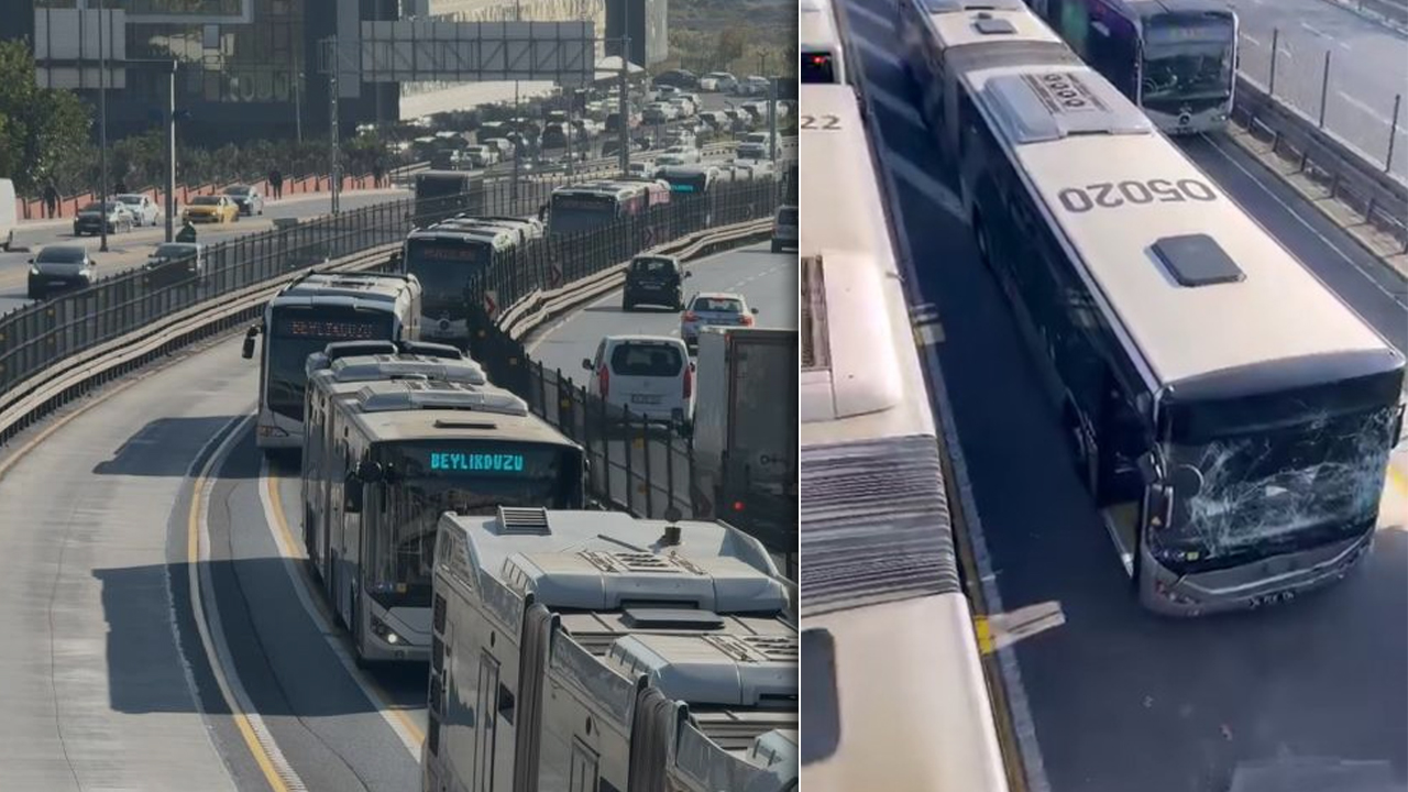 Sefaköy metrobüs durağında kaza! Ekipler sevk edildi