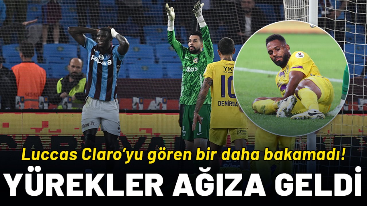 Trabzonspor-Eyüpspor maçında yürekleri ağıza getiren sakatlık: Gören bir daha bakamadı!