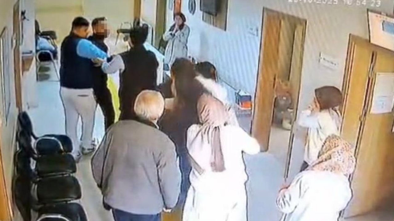 Doktora alçak saldırı: O anlar güvenlik kamerasında!