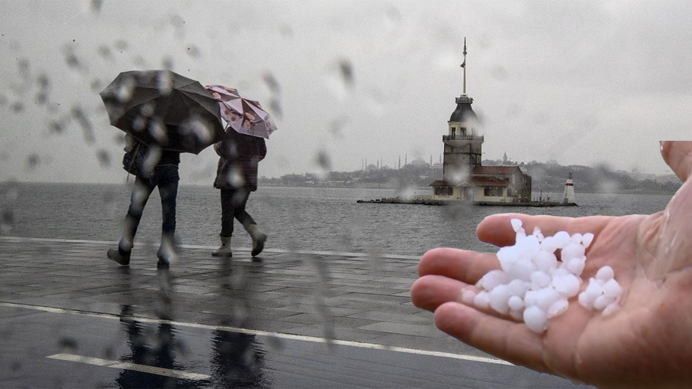 Son dakika Dolu ve sağanak alarmı: İstanbul ve Marmara için saat verildi