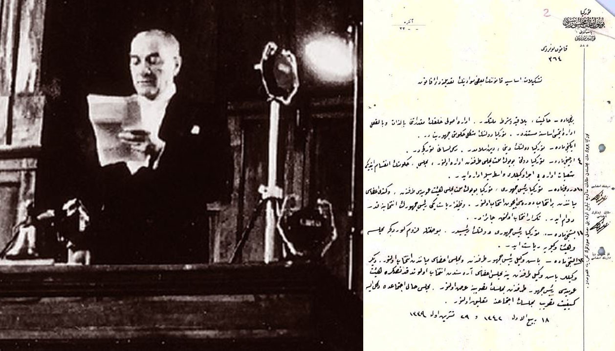 İşte Cumhuriyet'in ilan belgesi: Türkiye Devleti’nin şekl-i hükümeti Cumhuriyettir