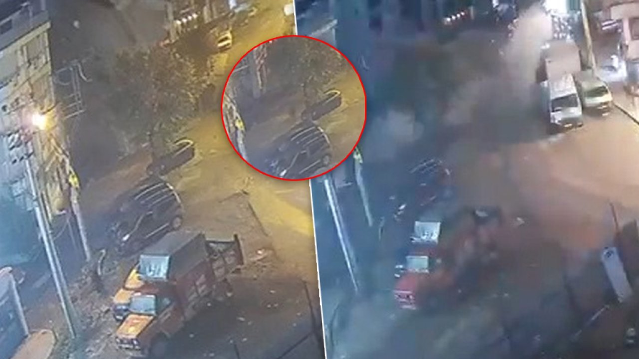 Gebze'de 7 katlı binanın çökme anı kamerada! Sokaktan geçen vatandaş kıl payı kurtuldu