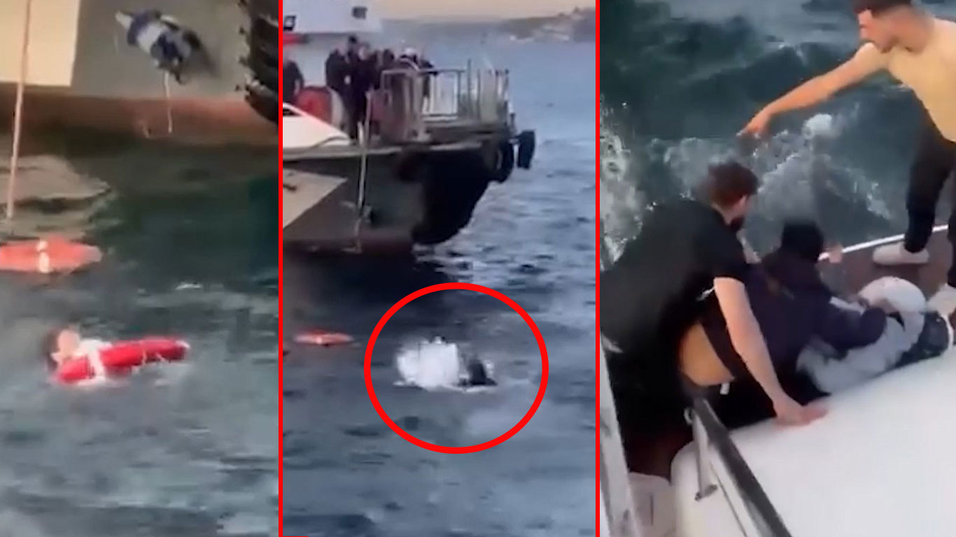 Üsküdar'da denizde can pazarı: Feribottan düşen kadın böyle kurtarıldı