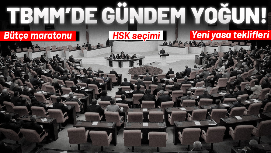 TBMM’de yoğun hafta başlıyor! Bütçe maratonu, HSK seçimi ve yeni yasa teklifleri gündemde